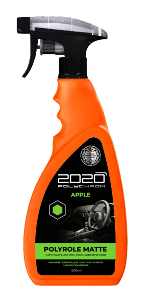 Matta muovi- ja vinyylikiillotusaine, omenan tuoksuinen "Polychrom 2020 "POLYROLE MATTE APPLE", 0.5l