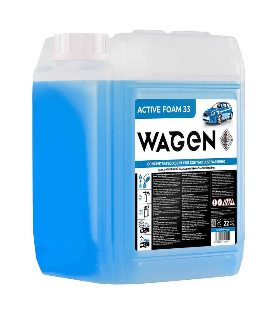 TIIVISTETTY AINE KOSKETUKSETTOMAAN PESUUN, Esipesuaine "Polychrom 2020 Acxtive Foam 33", 5 kg