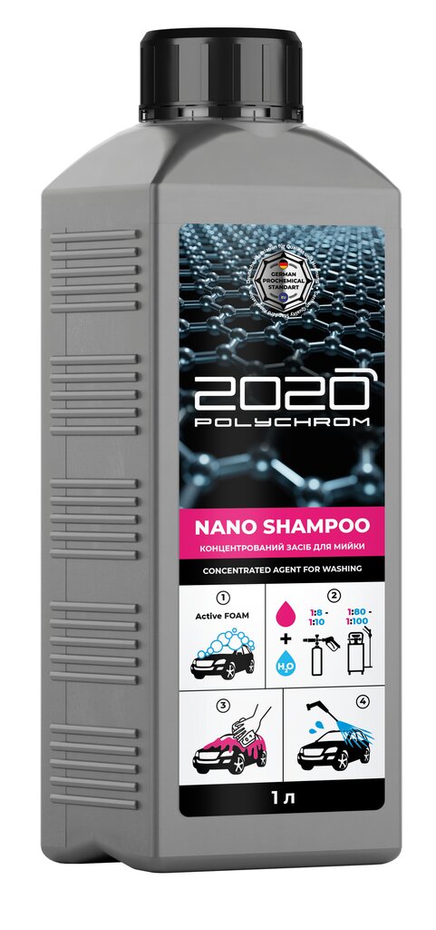 Vaahtoava autonpesuaine "Polychrom 2020 Nano Shampoo", 1kg