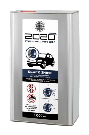 SILIKONIPOHJAINEN HOITOAINE KUMILLE JA MUOVILLE "Polychrom 2020 Black Shine" 1l