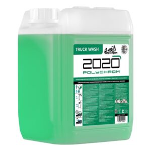 Tiivistetty erittäin emäksinen pesuaine kuorma-autojen ja erikoisajoneuvojen puhdistukseen "Polychrom 2020 Track Wash" 22 kg