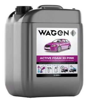 Tiivistetty autonpesuaine vaaleanpunaisella vaahdolla ”Polychrom 2020 ACTIVE FOAM 33 PINK”, 5 kg