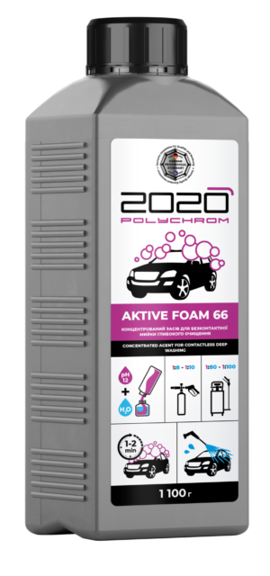 TIIVISTE SYVÄPUHDISTUKSEEN KOSKETUKSETON AUTONPESUAINE "Polychrom 2020 ACTIVE FOAM 66" 1,1 kg