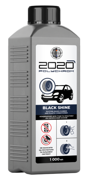 SILIKONIPOHJAINEN HOITOAINE KUMILLE JA MUOVILLE "Polychrom 2020 BLACK SHINE" 1L