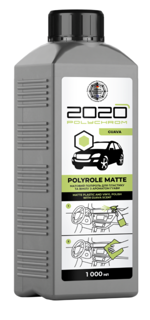 Ammattimainen mattakiillotusaine auton sisätilojen muoviosien puhdistukseen ja suojaamiseen "POLYCHROM 2020 POLYROLE MATTE GUAVA" 1L