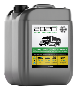 KAKSIKOMPONENTTINEN TIIVISTETTY PUHDISTUSAINE KOSKETUKSETTOMAAN PESUUN "Polychrom 2020 ACTIVE FOAM DOUBLE POWER" 6 kg
