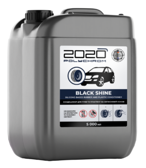 SILIKONIPOHJAINEN HOITOAINE KUMILLE JA MUOVILLE "Polychrom 2020 BLACK SHINE" 5L