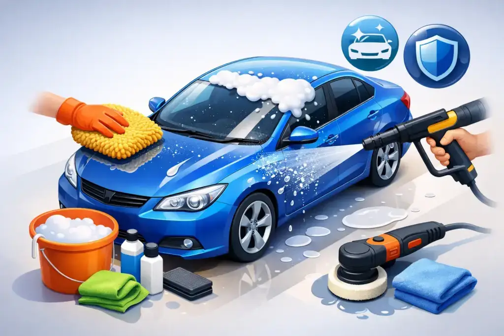 Miten pestä auto ilman naarmuja? Näin onnistut